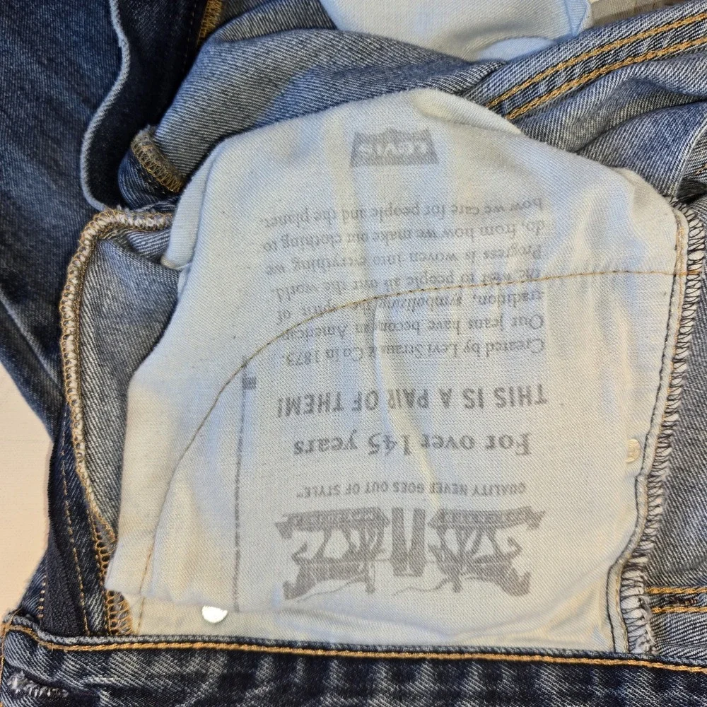 Levis 505 Classic Demin Blue‎ Jeans Mens Size W34 L36